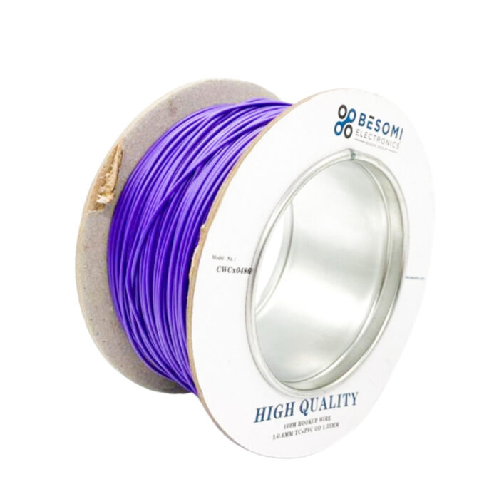 BSM 1/0.6mm 100m Purple HOOKUP Wire CWCx0486 2