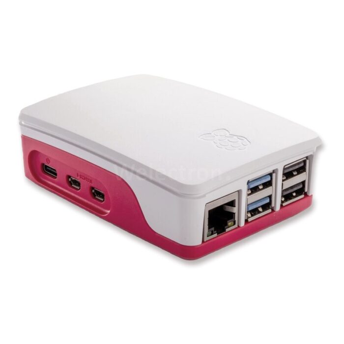 Raspberry Pi 5 Case Red/White  ECDB0043 1