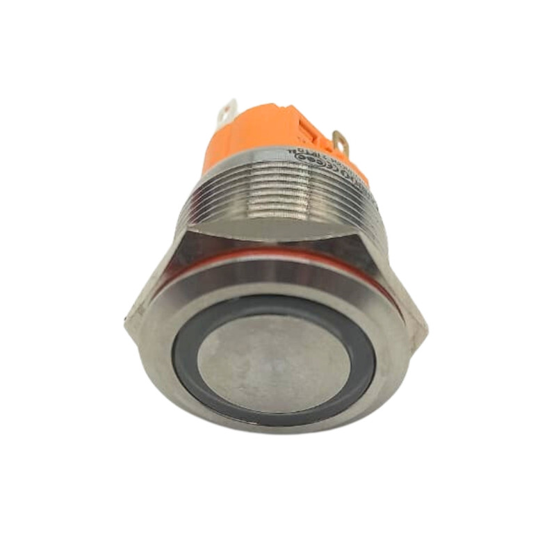 LED-RG9-24V Metal Push Button Switch with LED Indicator - 24V Anode Cathode Type SRSx0090 1