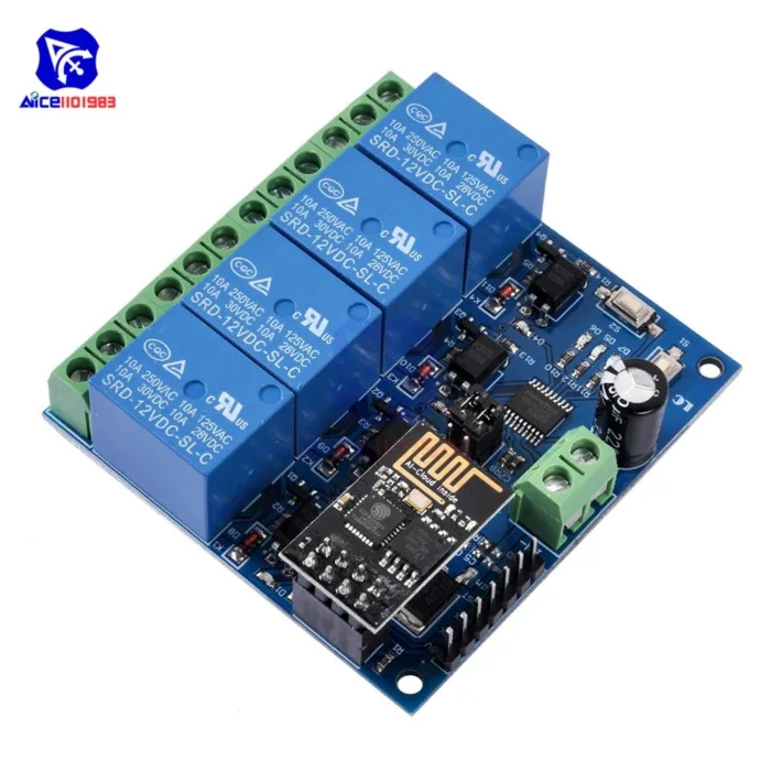 12V ESP8266 ESP-01 4CH RELAY