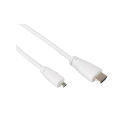 Micro-HDMI to Standard HDMI (A/M), 1m cable White