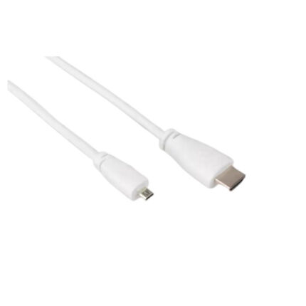 Micro-HDMI to Standard HDMI (A/M), 2m cable White
