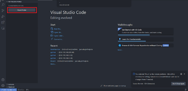 Coding on Raspberry Pi remotely with Visual Studio Code Picture13