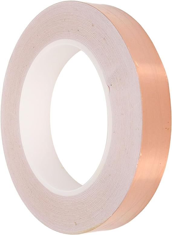 Copper Protection Tape, 20mm High Temperature Resistant Copper Foil Tape for Computers