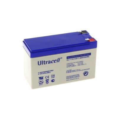 UL7-12 - Ultracell, 6.5Ah, 12V, Lead-Acid Battery