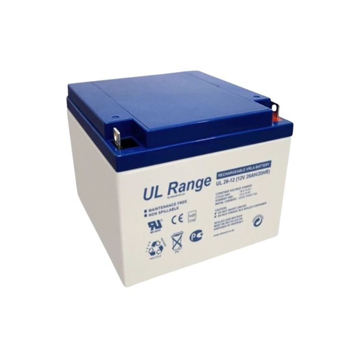 UL26-12 - Ultracell, 24Ah, 12V, Lead-Acid Battery
