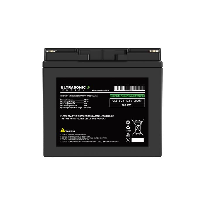 ULE12-24 LiFePO4 Battery VOLTAGE: 12.8V CAPACITY: 24AH