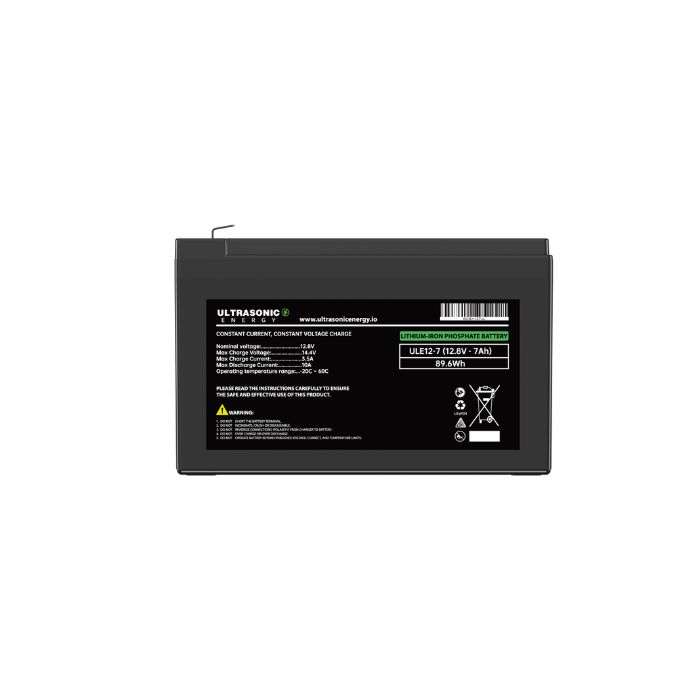 ULE12-07 LiFePO4 Battery VOLTAGE: 12.8V CAPACITY: 7AH