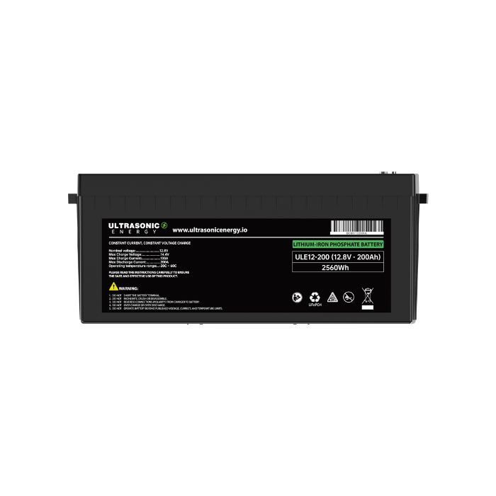 ULE12-200 LiFePO4 Battery VOLTAGE: 12.8V CAPACITY: 200Ah