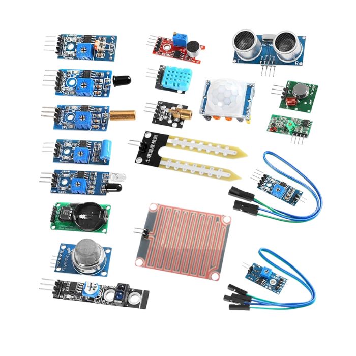 Organizer Sensor Modules Kit, 16 in 1 for Arduino Raspberry Project Super Starter Kits for UNO R3 Mega2560 Mega328 Nano Raspberry Pi 4b 3 2 Model B K62