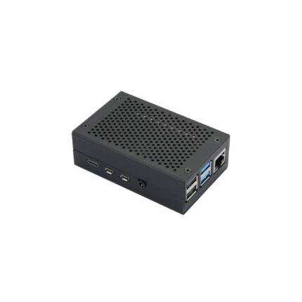 Raspberry Pi 4 Model B Aluminum Case with Dual Cooling Fan Metal Shell BLACK for RPI 4B 123456