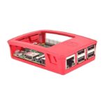 Besomi Electronics Official Raspberry Pi 3 Full Cover Plastic Case - Red & White Design - Precision Engineered Electrical Box (8.4 x 13.6 x 9 cm; 100 Grams) for Optimal Protection and Aesthetics