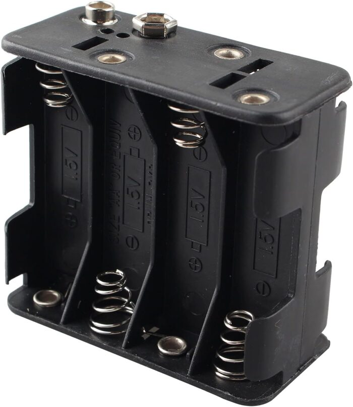 1.5AA 8-Way Battery Holder (Box type) - Secure and Durable Battery Storage Solution for Electronic Devices