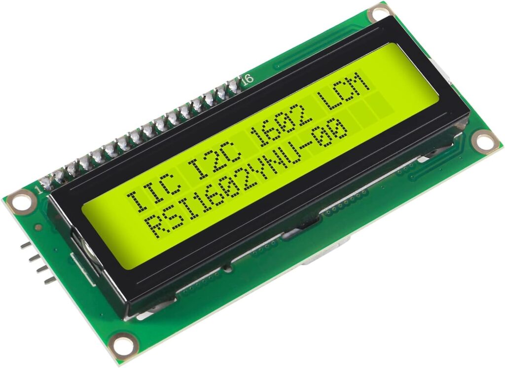 LCD Display Module, 16x2 Characters, Green Backlight, Arduino Compatible, Versatile Interface