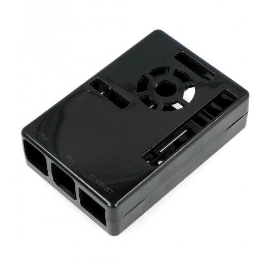 Black ABS Plastic Housing for Raspberry Pi 4B - LT-4A05 ABS Case designed to protect your device from Mechanical Damage .
