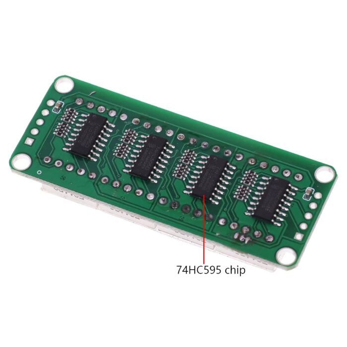 74HC595  4 Digit Seven Segment Display Module - Compact and Versatile Numerical Display with Decimal Point
