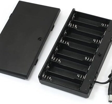 1.5V AA 8-Way Battery Holder - Secure and Versatile Battery Protection Case for Devices .