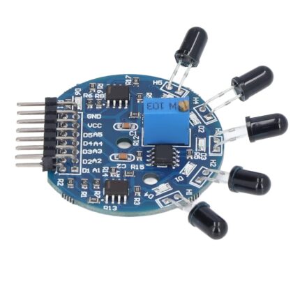 LM393 5 Channel Flame Sensor Module - High Sensitivity Infrared Detector for Fire Detection - Ideal for Arduino, Raspberry Pi, and Other DIY Projects