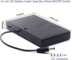 1.5V AA 8-Way Battery Holder - Secure and Versatile Battery Protection Case for Devices .