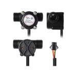 YF-S201 Hall Effect Water Flow Sensor - Water Dispenser Hall flowmeter , and Non-Contact Switching - Working Flow Rate 1-30 Litres/Minute