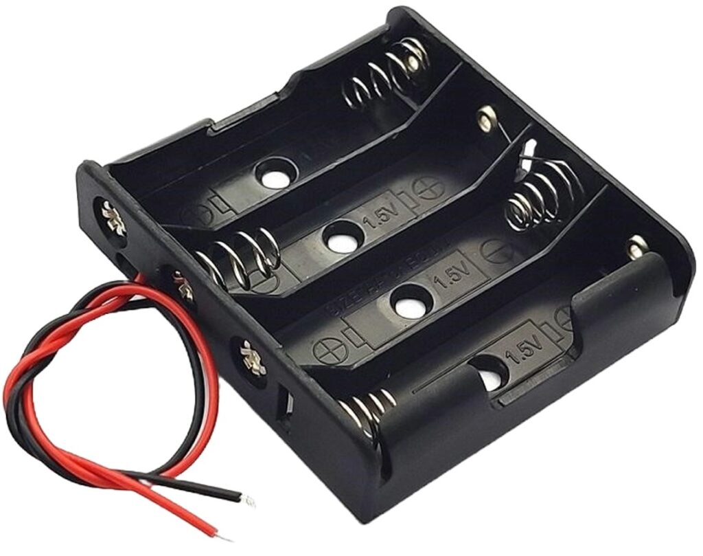 6xAA Battery Holder- Securely Safeguard Your Batteries - Ideal for Protection and Holding Batteries in Place