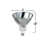 Halogen Light Bulb - OPTIC LAMP 24V, 250W - Brighter, Whiter Light with Tungsten Filaments - Ideal for Various Lighting Applications