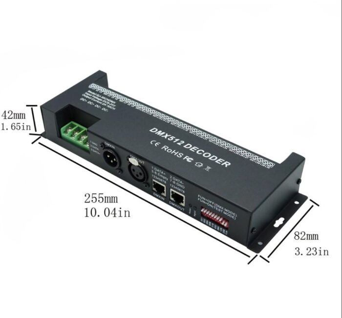 DMX 512 Decoder 30 Channels - RGB LED Strip Light Controller Dimmer - Hot Selling DC 9V-24V.