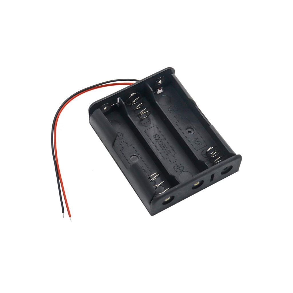 3x 18650 AA Battery Holder 3.7V - Durable Battery Storage and Organizer - Triple Battery Compartment for Enhanced Power.