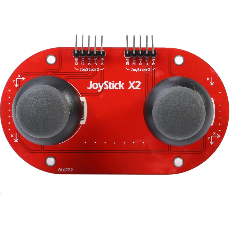 Joystick X2 Game Controller Rocker Module, Compatible with Arduino, SCM, ARM, Raspberry Pi - PC Accessories