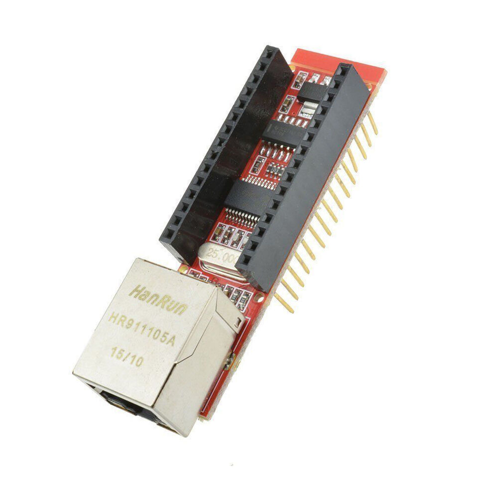 Besomi Electronics HR911105A Arduino Nano V3 Ethernet Shield WebServer Module - High-Performance Ethernet Interface for Single Board Computers - Ideal for Arduino Nano V3 Projects