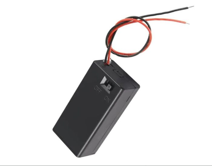 9V Battery Holder with Switch - Secure & Portable Power Solution with Easy Control