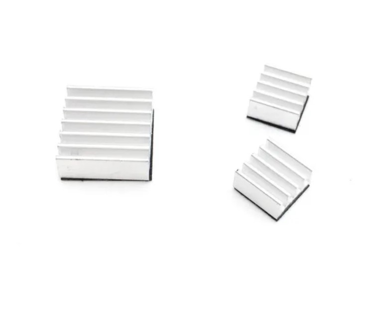 Raspberry Pi  Aluminum 3 Sizes Heat Sink Set-Efficient Thermal Management, Overclocking Support, Essential Cooling Accessory