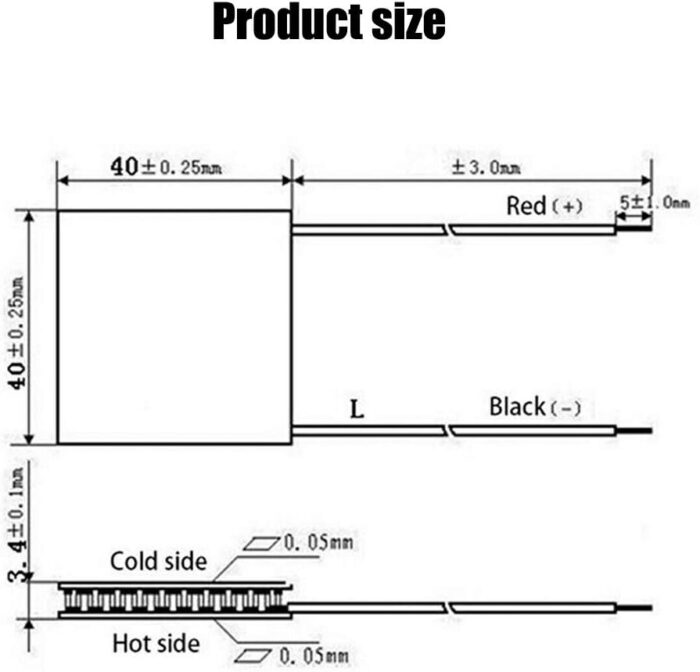 TEC1-12705 Thermoelectric Cooler Modules 12V 57W 5A - Efficient Cooling for DIY Projects