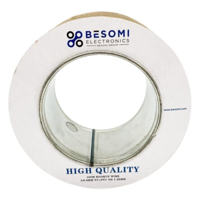 Besomi Premium Blue Electrical Wire- 18AWG, High Flexibility, PVC Coated, Spool, for DIY Projects and Repairs, Long-Lasting and Durable