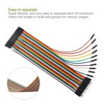 Female to Female Jumper Wires  20cm, Set of 40 -for Seamless Connectivity in DIY Projects