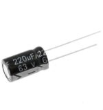 Electrolytic Capacitor 220uF 63V - Long-Life for Circuit Design & Power Applications