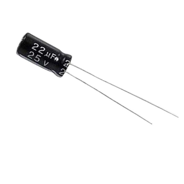 Electrolytic Capacitor 22uF 25V- Precision Component, , Compact Power Solution for Electronic Devices