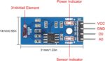 LM393 Linear Hall Effect Sensor Module, Precision Magnetic Field Detection, Comparator Output for Industrial and DIY Projects