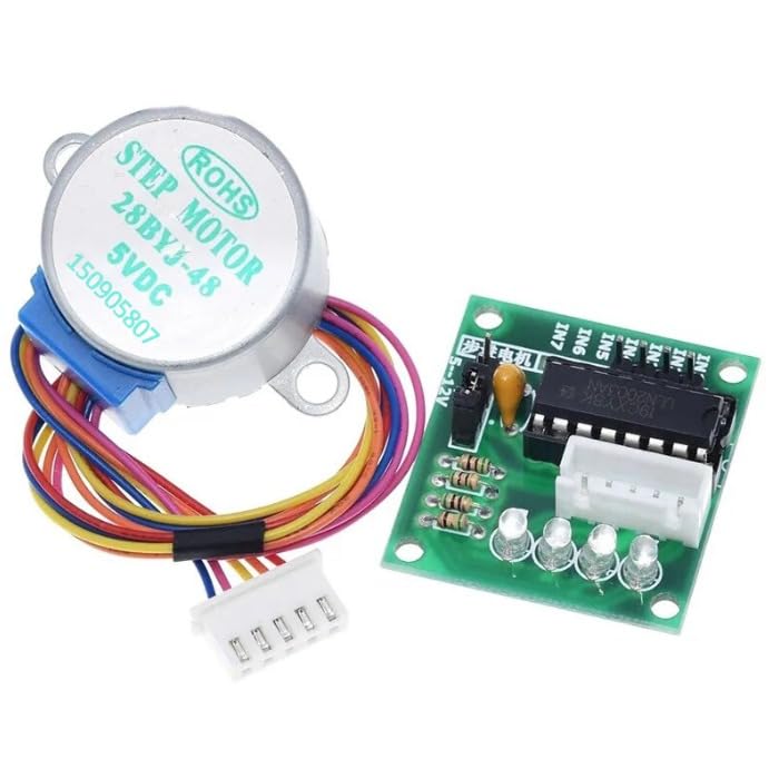 28BYJ-48 Stepper Motor Module Board - Precision 5VDC Motor for Robotic Applications, DIY Projects, and Educational Purposes