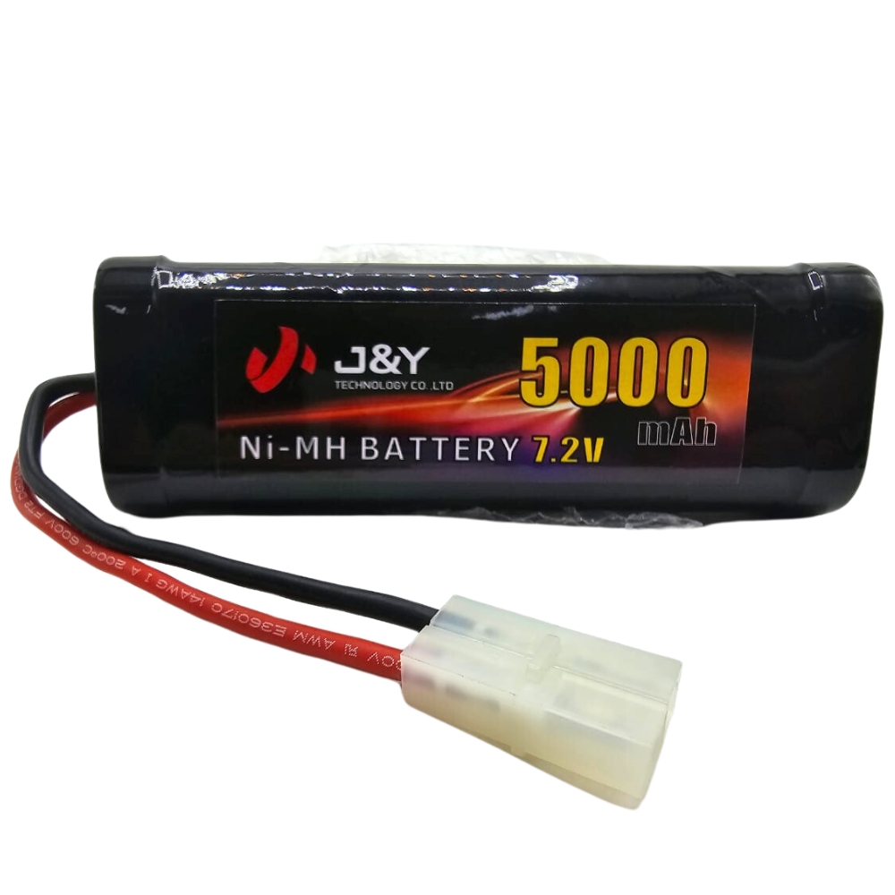 J&Y Ni-MH Rechargeable Battery - 7.2v 5000mAh -Tamiya Connector